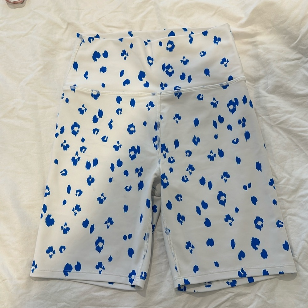 Sage biker shorts cheetah print